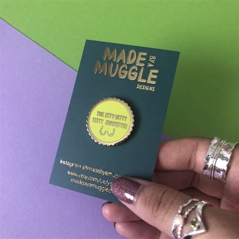 The Itty Bitty Titty Committee Enamel Pin Tits Pin Badge Boobs Etsy