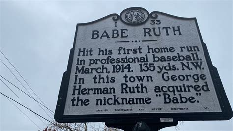 N C Firsts Babe Ruth Hit First Home Run In Fayetteville