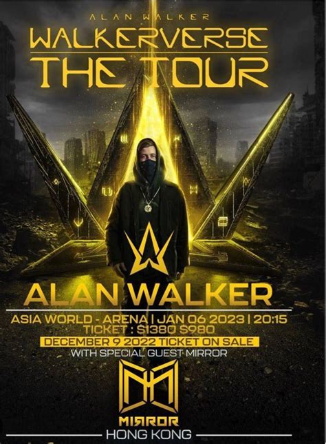 Alan Walker Walkerverse The Tour Hong Kong 門票禮券 活動門票 Carousell