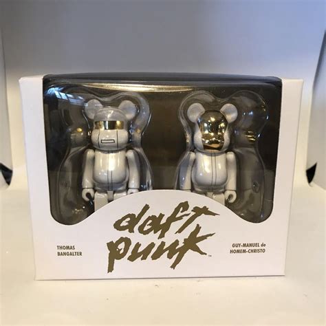 Medicom Bearbrick White Suits Daft Punk Pack Be Rbrick Set