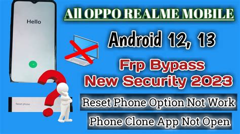 Oppo A Cph Frp Bypass New Method Reset Phone Not Working