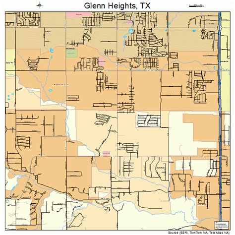 Glenn Heights Texas Street Map 4829840