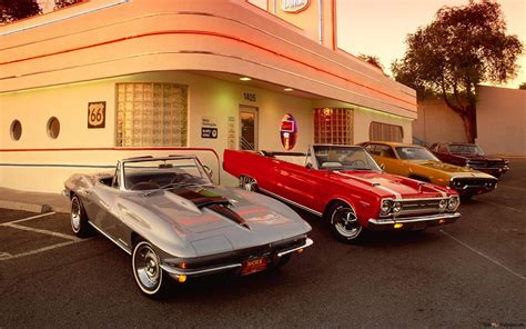 Vintage american cars HD wallpaper download