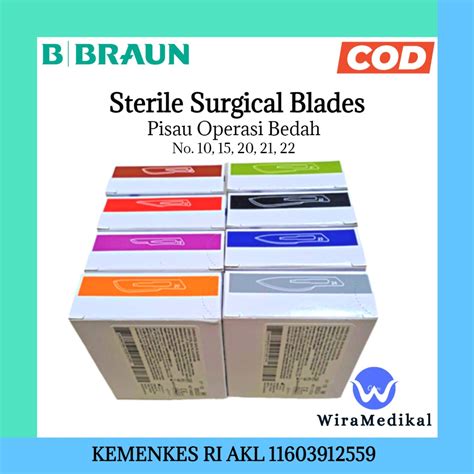 Jual Bisturi Aesculap BBraun No 10 15 20 21 22 Surgical Blade