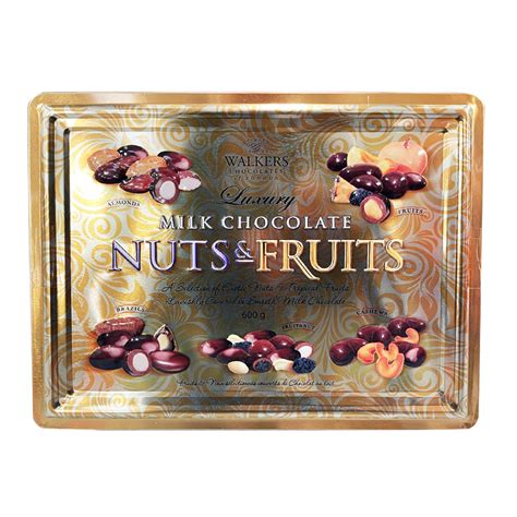 Шоколадные конфеты Walkers Luxury Milk Chocolate Nuts & Fruits Gold ...