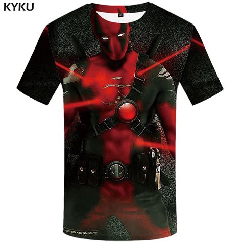 Funny T Shirts Deadpool T Shirt Men War Tshirts Casual Badass Tshirt