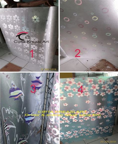 Jual Stiker Kaca Kaca Film Sandblast Bermotif Untuk Rumah Di Lapak