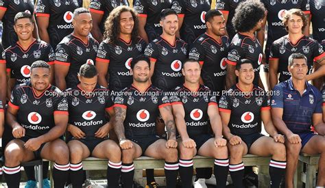 Players Pose For An Official Team Photo Vodafone Warriors Media Day