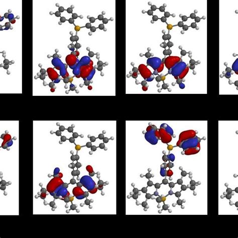 3 Calculated Molecular Orbital Surfaces From The Lumo 1 To Homo 5 For 2b Download Scientific