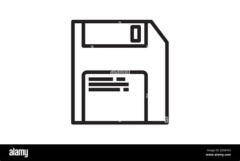 Floppy Disk Icon Data Backup Retro Vector Image Stock Vector Image