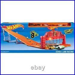 Car Track Set Hot Wheels Super Lane Raceway Track Super Race Cars Playset Set Fold Up New