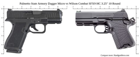 Palmetto State Armory Dagger Micro Vs Wilson Combat Sfx9 Hc 325 10