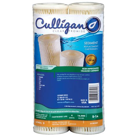 2 Pk Culligan 20 Micron Water Filter Gebo S