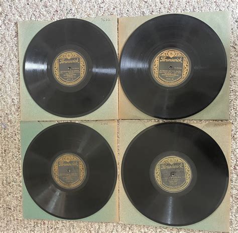 Lot Of 10 Brunswick 78rpm Records Jazz Foxtrots Dancing Ukulele V Ebay