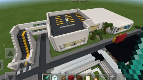 Construindo O Shopping Da Cidade No Minecraft Experimente A