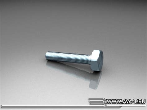 Болт оцинкованный М6*30 DIN933 - AVA-Technologies