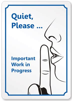 printable free quiet please signs - Clip Art Library