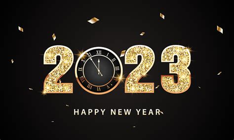 2023 Happy New Year Background Design Greeting Card Banner Poster