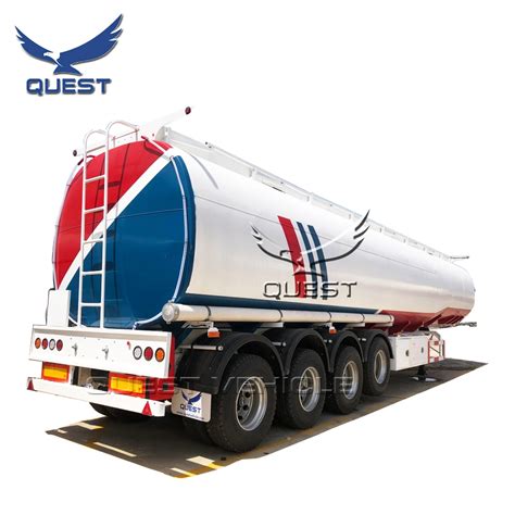 4 Axles 54000liters 60 Cbm 6 Compartments Fuel Tanker Tank Trailer For