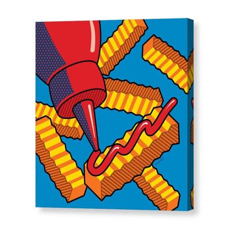 Roy Lichtenstein Pop Art Food Pistolholler