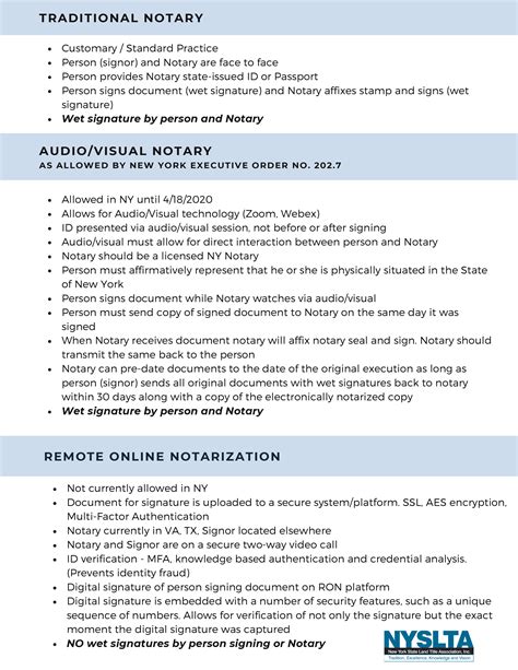 Ny Av Notarization Explainer New York State Land Title Association