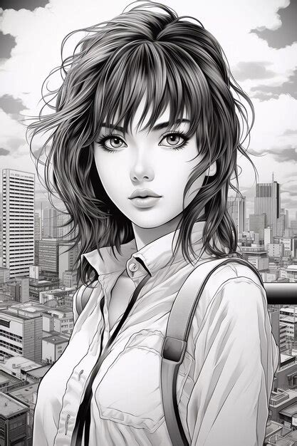 Anime Girl Coloring Page Unleash Your Creativity With Charming