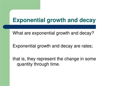 Exponential Growth And Decay Ppt Download