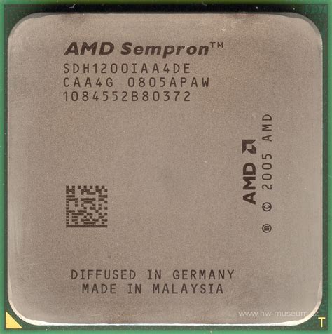 AMD Sempron LE-1200 - Hardware museum