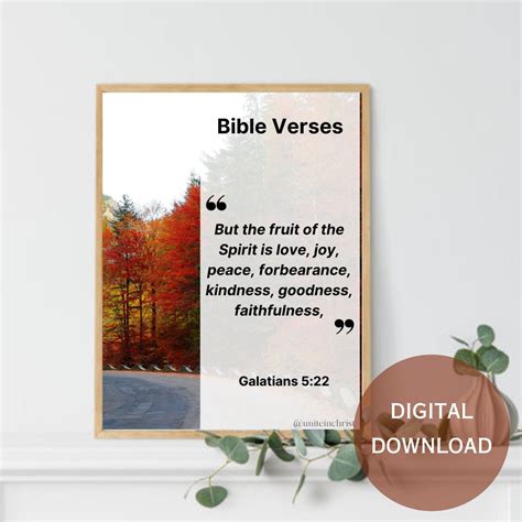 Christian Printable Wall Art Bible Verse Decor For Home Scriptural