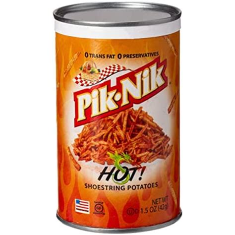 Pik Nik Hot Shoestring Potato Stick Chips 42G 1 5fl oz Wholesale تريدلنغ