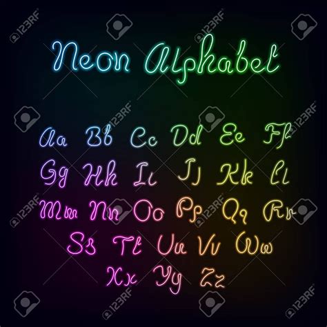 Cursive Alphabet Rainbow AlphabetWorksheetsFree