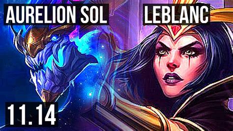 AURELION SOL Vs LEBLANC MID Rank 3 Aurelion Sol Legendary 16 4 11