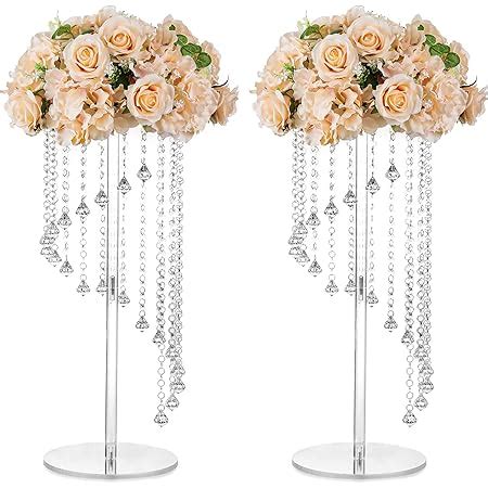 Nuptio Vases Fleurs Centres Table Mariage Pi Ces Cm Haut Support