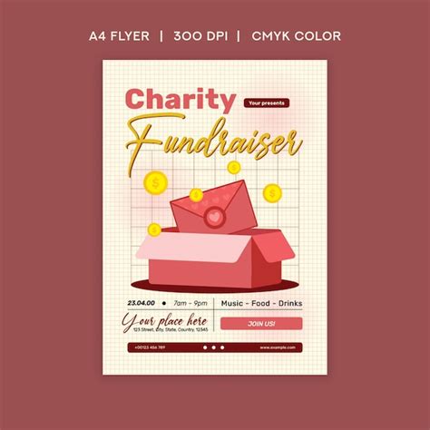 Premium Psd Charity Fundraiser Flyer