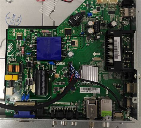 FUSION FLTV-40B110T, версия V1T09 TP.MS3663S.PB801 D40-M30 GD25Q64B SPI ...