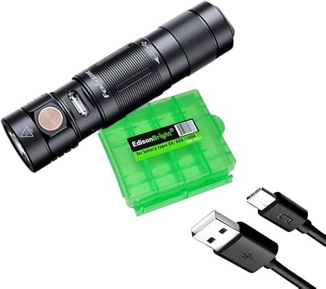 EdisonBright Fenix E05R 400 Lumen USB Rechargeable EDC Keychain ...