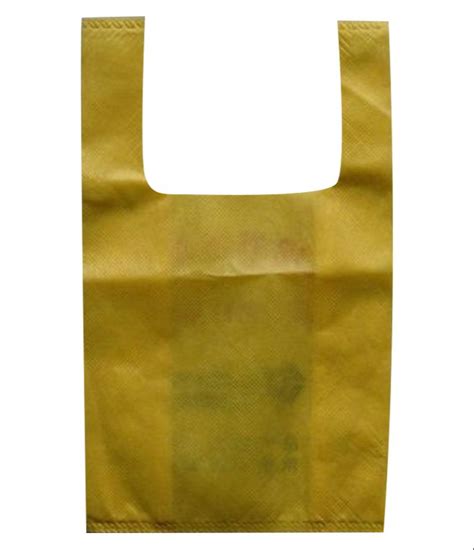 Plain Yellow U Cut Non Woven Bag For Grocery At Rs 165 Kg In Dausa