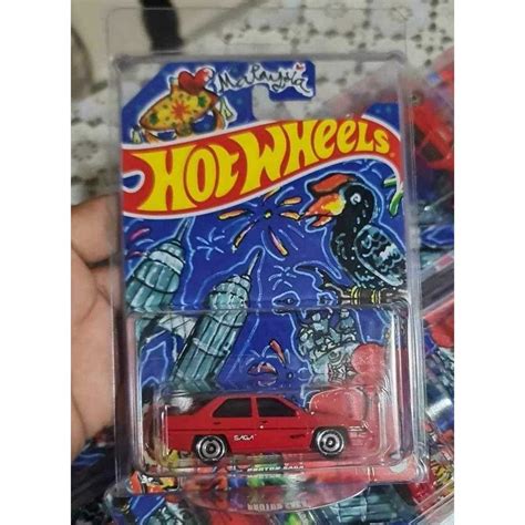 Hot Wheels Proton Saga Special Limited Edition Card Saga Burung KLCC Free Protector Shopee