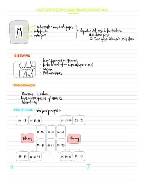 Resúmenes de Radiografía Dental Descarga apuntes de Radiografía Dental