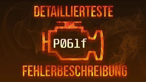 P061f Detaillierteste Fehlerbeschreibung Youtube