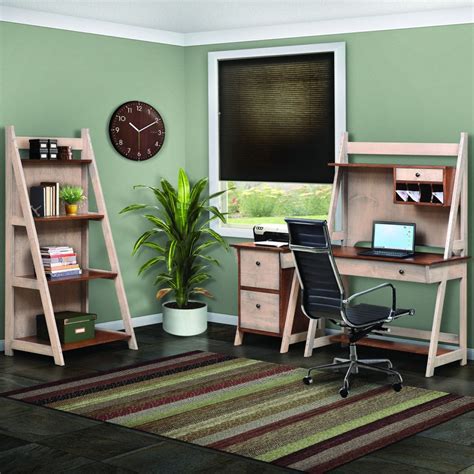 New Heights Desk with Hutch: Contemporary Craftsman Furniture