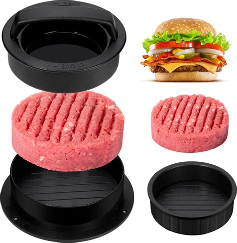 Amazon Rainspire Hamburger Press Patty Maker 3 In 1 Non Stick