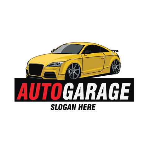 auto garage logo vector design 17007015 Vector Art at Vecteezy