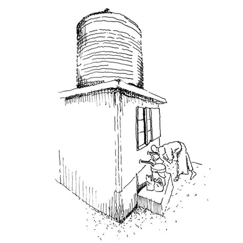 Water Tower Coloring Pages