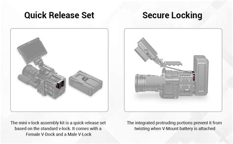 Amazon SmallRig Mini V Lock Assembly Kit V Mount Battery Plate