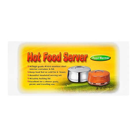 Buy Golden Fire Round Hot Pot Food Warmer Ml Silver S S Online At Best Price In