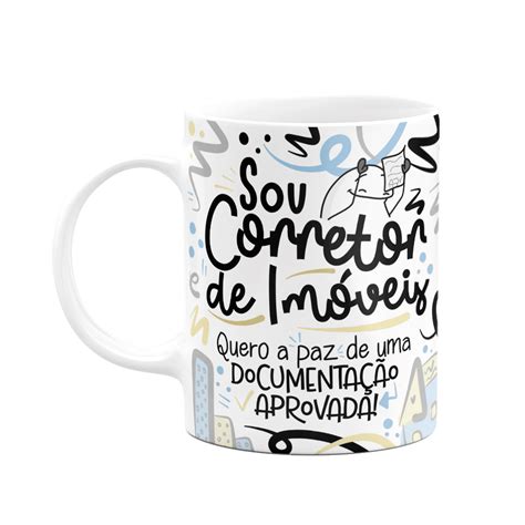 Caneca Flork Profissões Sou Corretor KaBuM