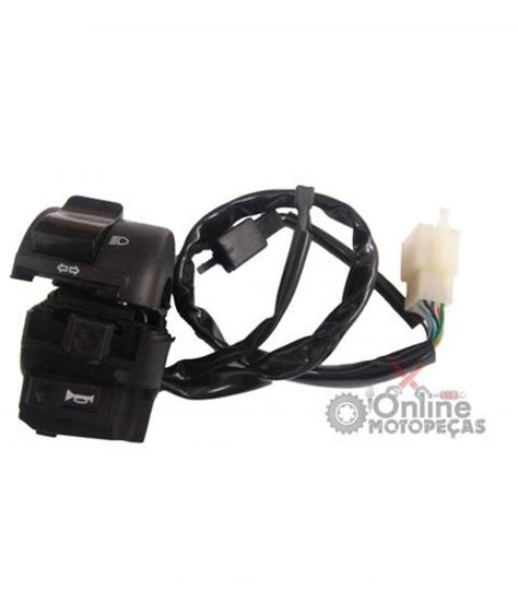 Conjunto Interruptor Luz XR 250 Tornado 2006 Em Diante Lado Esquerdo