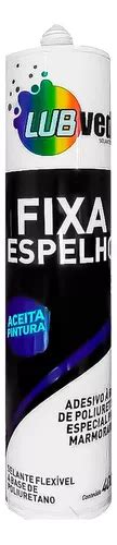 Adesivo Cola Fixa Espelho Pu Selante Para Vidros G Branco