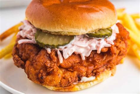 Nashville Style Hot Chicken Sandwich Recipe Little Sunny Kitchen